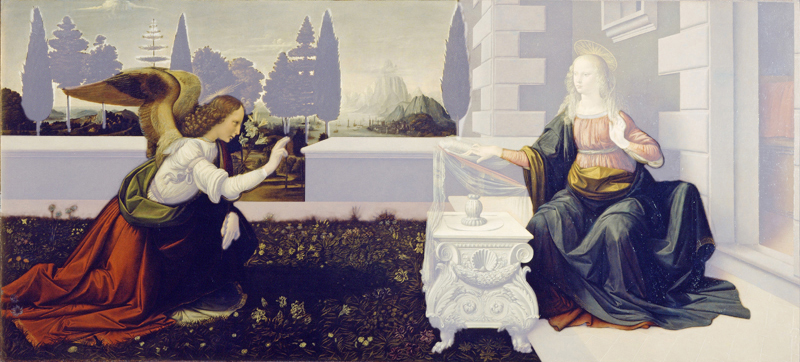 レオナルドの受胎告知