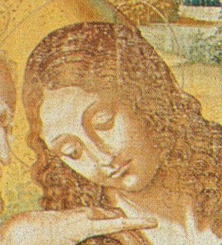 Detail of the head, Vatican Tapestries