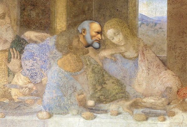 最後の晩餐　ペテロ　頭部の復元