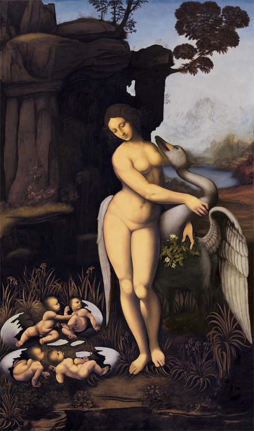 Leda and the Swan Leonardo Reconstruction Kiyoshi Bando